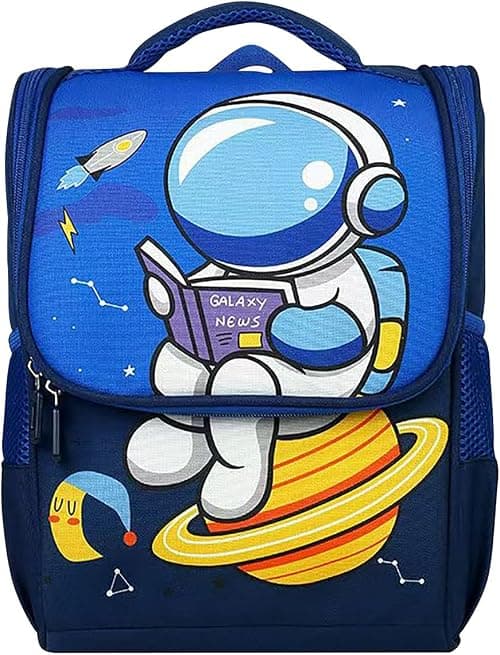 URbazaar School Bags Kids Backpack Toddler School Bag with Detachable Pencil Pouch Blue Cartoon Dino Print, M on Amazon.ae - Price Tracker