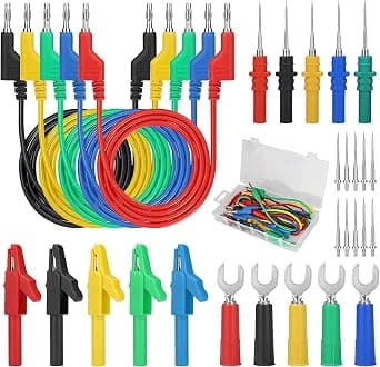 Linkstyle 30PCS Multimeter Test Leads Sets, Banana Plug Test Leads Alligator Clips, Back Piercing Probe Kit with Box for Automotive Diagnostics Electronics on Amazon.ae - Price Tracker