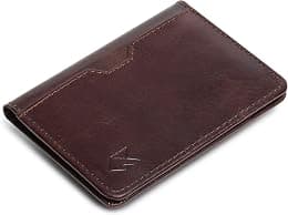 FOXHACKLE Leather Credit Card Wallet for Men and Women, Thin Bifold RFID Blocking Wallet, Slim Front Pocket Minimalist Card Holder Wallet - متتبع أسعار Amazon.sa