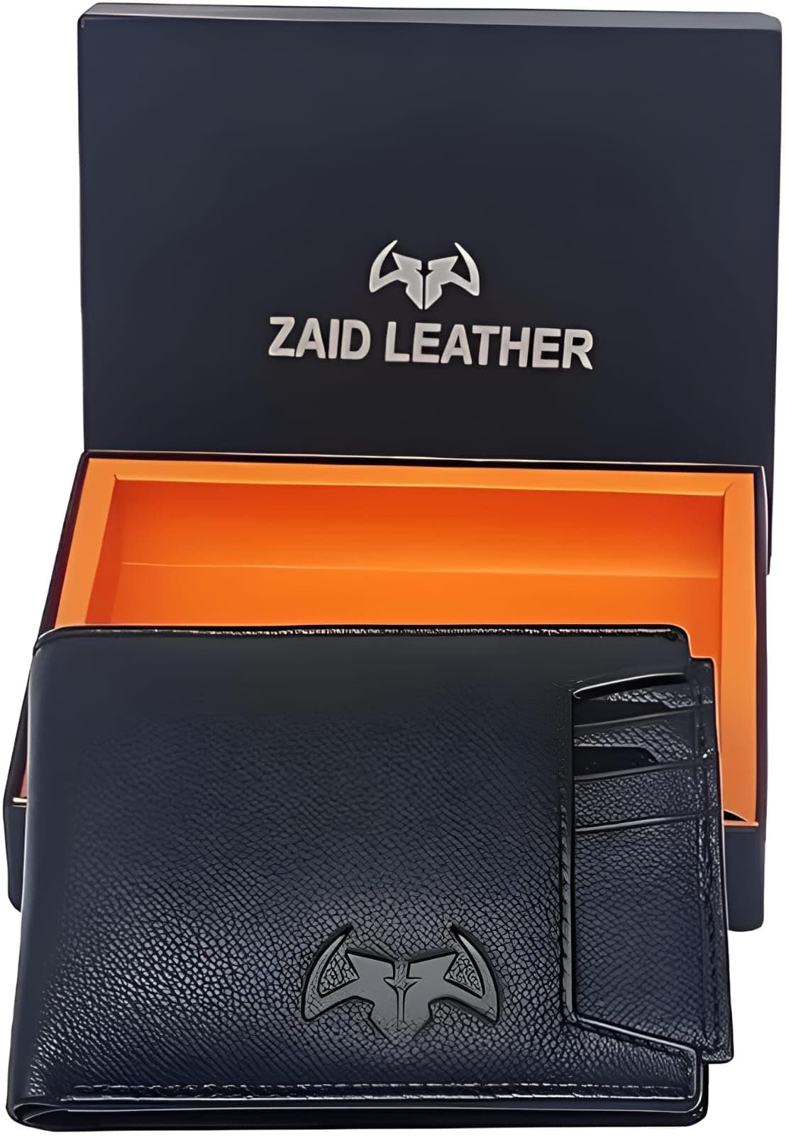 Zaid Leather Genuine Ndm Black Leather Wallet for Men I 3 Card Slots I 2 Currency Compartments I 1 ID Window I 3 Secret Compartments I External Card Slot I 1 Coin Pocket on Amazon.ae - Price Tracker