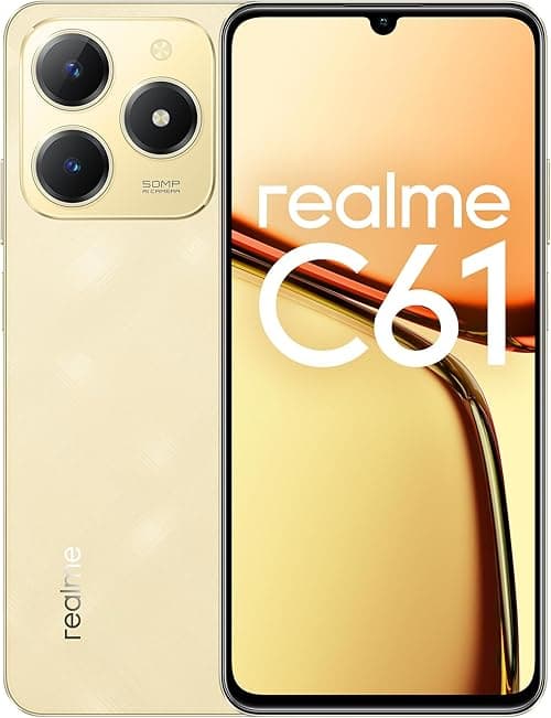Realme C61 Dual-SIM 128GB ROM + 6GB RAM (GSM Only|No CDMA) Factory Unlocked 4G/LTE Smartphone (Sparkle Gold) - International Version on Amazon.ae - Price Tracker