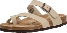 CUSHIONAIRE Men's Luna-M Cork footbed Sandal with +Comfort - Best Deal Finder