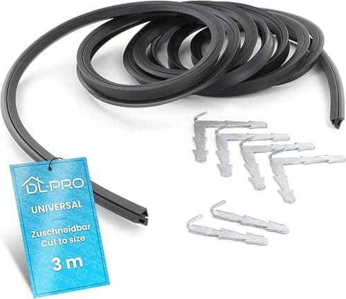 DL-pro Universal Oven Door Seal 3 m Can be Cut to Size with Mounting Hooks Heat Resistant Rubber for 3 or 4 Sided Oven Doors Suitable for AEG Bosch Electrolux Miele Siemens Whirlpool on Amazon.ae - Price Tracker