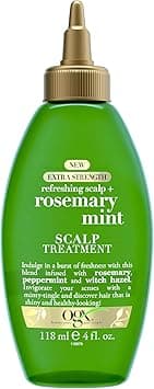 OGX Extra Strength Refreshing Scalp + Rosemary Mint Dry Scalp Treatment, Refreshing Scalp Treatment to Help Remove Buildup, Minty Leave-In Treatment for Shiny Hair, 4 fl. oz on Amazon.ae - Price Tracker