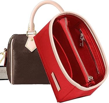 Doxo Purse Organizer Insert, Bag Organizer for Tote & Handbags, Bag in Bag, Perfect for LV Speedy 20,Alam BB,Petit Noe,and More(Red,Small) on Amazon.ae - Price Tracker