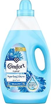 COMFORT Fabric Softener, Spring Dew, with freshness-burst technology for longer lasting fragrance & soft clothes, 3L - Amazon.ae Price Tracker
