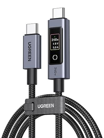 كابل USB-C إلى USB-C من يوجرين بطول 1 متر نوع USB متوافق مع الهواتف الخلوية - جديد - متتبع أسعار Amazon.sa