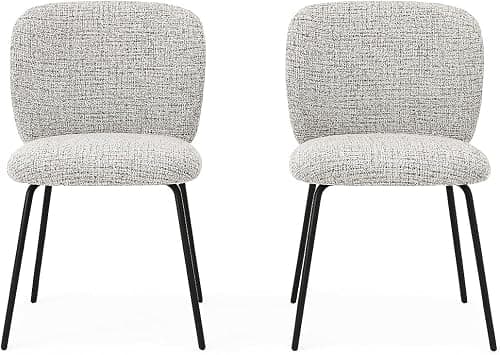 Moderina Dining Chairs Sets-Comfortable,Durable,Textured Fabric-Ideal for Home/Office/Hotel (2 pcs Moderina Dining Chair) على Amazon.ae - متتبع الأسعار
