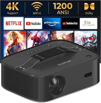 WZATCO (Renewed) Alpha 2 Max (Dark Edition) Ultra Bright 1000 ANSI, Native 1080P Fully Automatic 4K HDR, (Intelligent OA + Screen Fit), HDMI ARC, Android 9, BT 5.1, WiFi 6, Dolby on Amazon.ae - Price Tracker