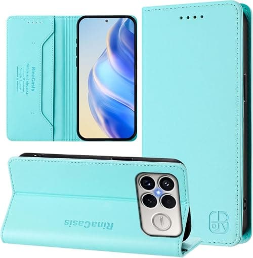 Cover Compatible with Xiaomi Poco F8 Ultra 5G,Compatible with Redmi K90 Pro Max 5G Flip Stand Magnetic Closure Wallet Card Slot Phone Case MintGreen على Amazon.ae - متتبع الأسعار