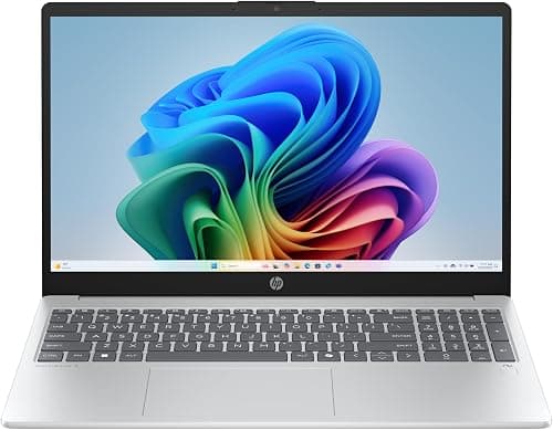 HP OmniBook 3 Next Gen AI Laptop 15-FN0004NE | 15.6" FHD | AMD Ryzen AI 5 330 | 50 NPU | 16GB DDR5 RAM | 512GB SSD | AMD Radeon 820M Graphics | Win11 | Glacier Silver | En/Ar KB | UAE Version على Amazon.ae - متتبع الأسعار