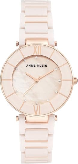 Anne Klein Women's AK/3266 Premium Crystal Accented Ceramic Bracelet Watch - Best Deal Finder