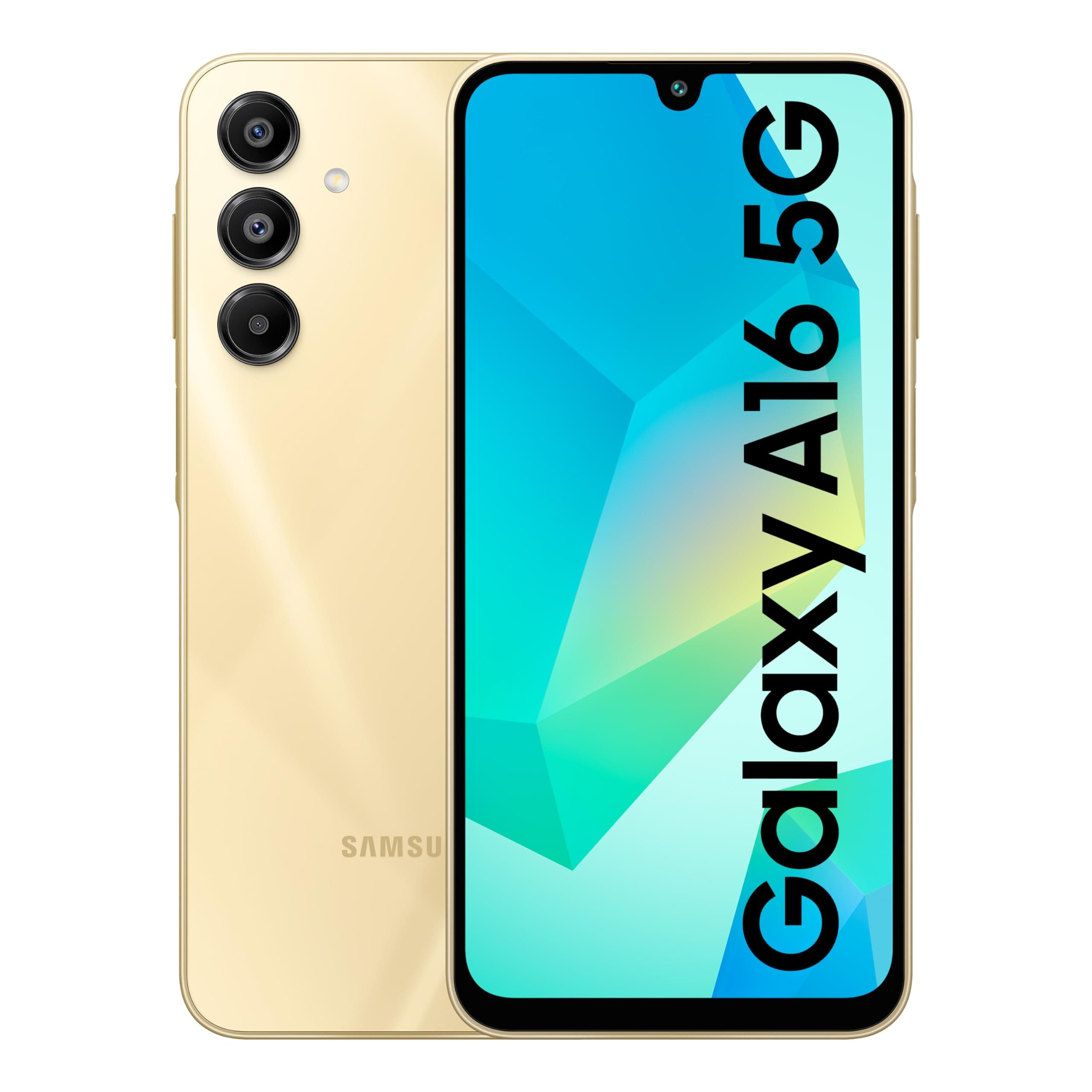 Samsung Galaxy A16 5G (Gold, 6GB RAM, 128GB Storage) | Super AMOLED | 50MP Triple Camera with Ultra Wide Lens | 6 OS & 6 Years Security Updates | IP54 | Tap & Pay | 5000mAh on Amazon.ae - Price Tracker