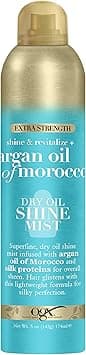 OGX Revitalize + Argan Shine Extra Strength Dry Oil Conditioning Mist with Argan Oil & Silk Proteins, Light Nourishing Hair Treatment to Soften Hair & Add Luminous Shine, 5 Ounce on Amazon.ae - Price Tracker