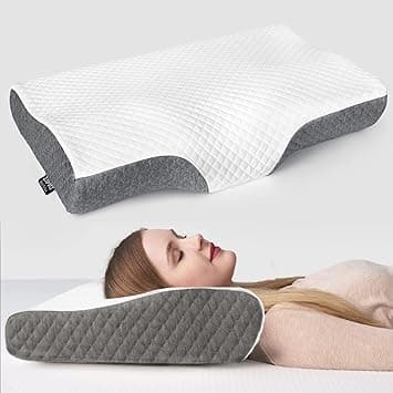 ZAMAT Memory Foam Pillow for Neck Pain Relief, Adjustable Ergonomic Cervical Pillow for Sleeping, Orthopedic Neck Pillow with Washable Cover, Bed Pillows for Side, Back, Stomach Sleepers - Amazon.ae Price Tracker