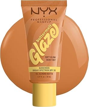 NYX PROFESSIONAL MAKEUP Buttermelt Glaze Soft Glow Skin Tint + SPF 30, Up To 12HR Wear, 04 Almond Butta on Amazon.ae - Price Tracker