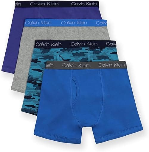Calvin Klein boys Calvin Klein Boys Underwear 4 Pack Boxer Briefs Value Pack Boxer Briefs on Amazon.ae - Price Tracker