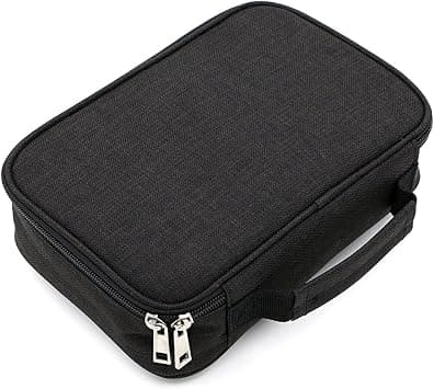 BTSKYHigh Capacity Zipper Pens Pencil Case- Multi-Functional Stationery Pencil Pouch 72 Slots Colored Pencil Case Portable Pencil Bags with 2 Removable Sleeves(Black) - Best Deal Finder