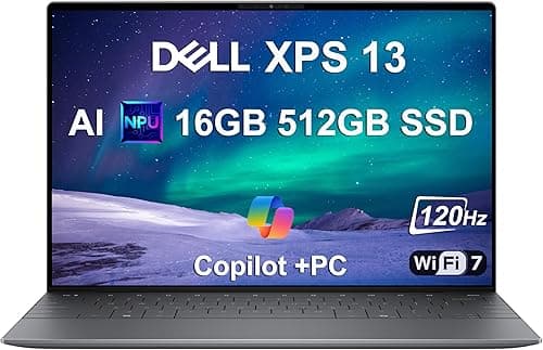 2025 Dell XPS 13 9345 Laptop, Copilot+ AI PC (13.4" FHD+ 120Hz, Snapdragon X Plus (> Intel i7-1355U), 16GB 8448MT/s RAM, 512GB SSD), Thin & Light, 27 Hours Battery Life, IR Webcam, Wi-Fi 7, Win 11 Pro on Amazon.ae - Price Tracker
