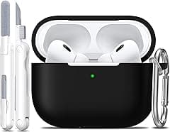 R-fun Compatible with AirPods Pro 2nd/1st Generation Case with Cleaning kit,Full Protective Silicone Compatible with Apple AirPods Pro 2023/2022/2019 Charging Case,Front LED Visible,Black - Amazon.ae Price Tracker