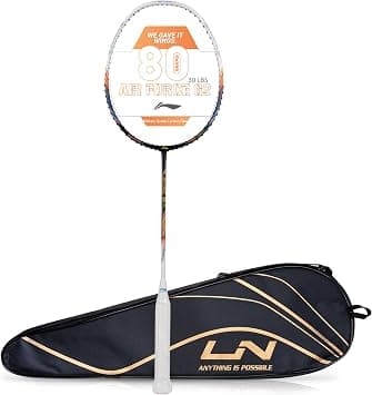 Li-Ning Air Force 77 G2 Carbon Fibre Badminton Racket with Free Full Cover على Amazon.ae - متتبع الأسعار