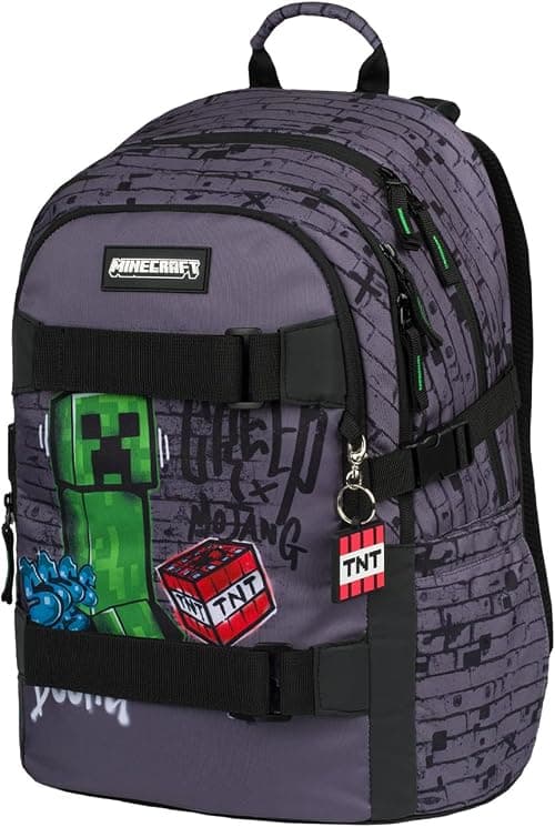 Baagl School Backpack for Boys Girls Teenagers - Skateboard Backpack - Children's Backpack with Laptop Compartment and Chest Strap for School, Secondary School, Middle School على Amazon.ae - متتبع الأسعار