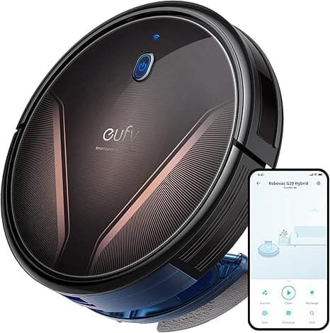 eufy RoboVac G20 Hybrid Robot Vacuum Cleaner with Mop, Dynamic Navigation, 2500 Pa Strong Suction, 2-in-1 Vacuum and Mop, Ultra-Slim, App, Voice Control, Compatible with Alexa, Ideal for Daily Messes on Amazon.ae - Price Tracker