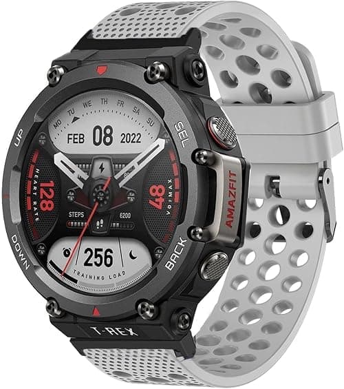 Lamshaw Compatible with Amazfit T-Rex 2 Bands, Silicone Replacement Wristbands Sport Strap with Metal Buckle Compatible with Amazfit T-Rex 2 Smart Watch on Amazon.ae - Price Tracker