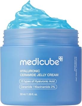 medicube Jelly Cream with Hyaluronic Acid | Daily Moisturizer for All Skin Types | Long-lasting Hydration with Hyaluronic Acid, Ceramides, Multi Peptides | Supports Skin's Natural Barrier | 1.69 fl.oz on Amazon.ae - Price Tracker