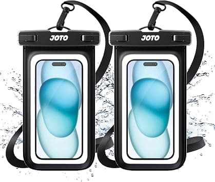 JOTO 2 Pack Universal Waterproof Phone Case for iPhone 17 Air 16 15 14 13 12 11 Plus Pro Max, IPX8 Cellphone Dry Bag XR X SE, Galaxy S23 S22 S21 S20+ S20 S10 Plus Note, Pixel up to 7" -Black - Amazon.ae Price Tracker