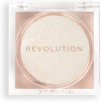 Makeup Revolution Beam Bright Highlighter, All Over Face Glow, Powder To Liquid Formula, 5 Different Shades, Diamond Glow - Best Deal Finder
