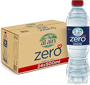 Al Ain Zero, 500ml, Pack of 24, Zero Sodium, Pure Refreshing, pH Neutral Bottled Water on Amazon.ae - Price Tracker