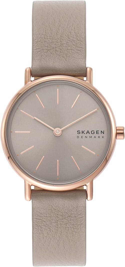 Skagen Signatur Watch for Women, Quartz Movement with Stainless Steel or Leather Strap on Amazon.ae - Price Tracker
