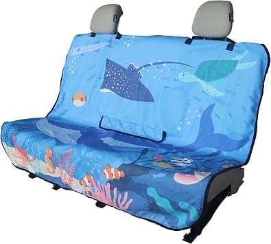 Back Seat Cover for Car Trucks Van SUV Jeep,Waterproof Rear Bench Towel Seat Covers for Dogs and Kids,Automotive Backseat Protector(Seaworld) on Amazon.ae - Price Tracker
