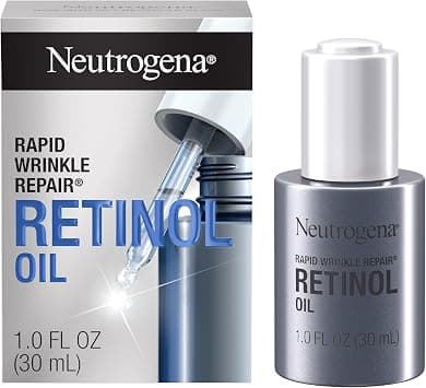 Neutrogena Rapid Wrinkle Repair Retinol Anti-Wrinkle Oil, Lightweight Anti-Wrinkle Face Serum to Fight Dark Spots, Deep Wrinkle Treatment, 0.3% Concentrated Retinol, 1.0 fl. oz - Best Deal Finder