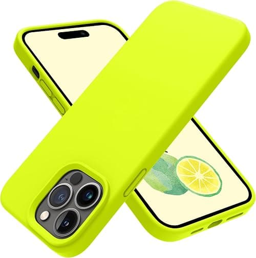 OTOFLY Designed for iPhone 14 Pro Case, Silicone Shockproof Slim Thin Phone Case for iPhone 14 Pro 6.1 inch (Fluorescent Yellow) on Amazon.ae - Price Tracker