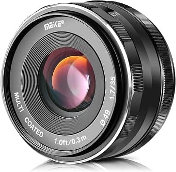 Meike 35mm F1.7 Large Aperture Manual Focus Prime Fixed Lens APS-C Compatible with Sony E-Mount Mirrorless Cameras NEX 3 3N NEX 5R NEX 6 7 A6600 A6400 A5000 A5100 A6000 A6100 A6300 A6500 A3000 on Amazon.ae - Price Tracker