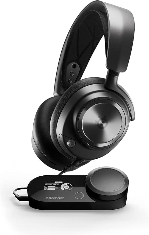 SteelSeries Arctis Nova Pro - Multi-System Gaming Headset - Premium Hi-Fi Drivers - Hi-Res Audio - 360° Spatial Audio - GameDAC Gen2 - ESS Sabre QuadDAC - Stealth Retractable Mic - PC, PS5/PS4, Switch on Amazon - Best Deal Finder
