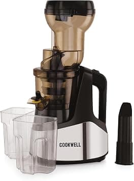 Cookwell Cold Press Slow Juicer and Ice Cream Maker, Stainless Steel (500W) on Amazon.ae - Price Tracker