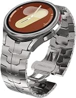 WINGLE Stainless Steel Strap for Samsung Galaxy: 40mm/44mm Watch Bands - Compatible with Galaxy Watch 7/6/5/4 & FE 40mm - متتبع أسعار Amazon.sa