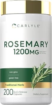 Carlyle Rosemary Capsules | 1200mg | 200 Count | Non-GMO & Gluten Free Extract on Amazon.ae - Price Tracker