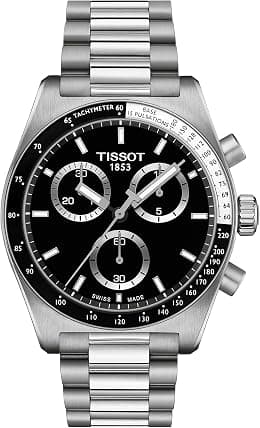 Tissot Mens PR516 Chronograph 316L Stainless Steel case Quartz Watches, Grey, Stainless Steel, 20 (T1494171105100) - Best Deal Finder