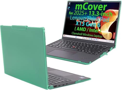mCover case ONLY Compatible for 2025+ 13.3" Lenovo ThinkPad X13 Gen 6 Series Clamshell (with 180° Hinge) Windows Notebook PC(NOT Fitting Any Other Models)- Green on Amazon.ae - Price Tracker