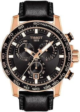 Tissot mens Supersport Stainless Steel Casual Watch Black T1256173605100, Black, Chronograph - Best Deal Finder