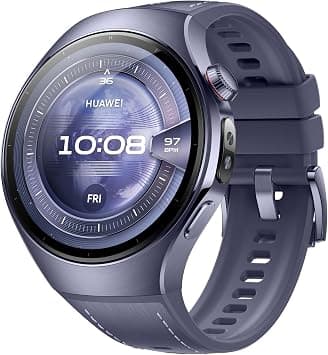 HUAWEI WATCH 5 46mm Smartwatch,Multi-sensing X-TAP technology,Real-Time Fingertip Blood Oxygen, eSIM, Intuitive Smart Gestures, iOS&Android, Purple, 3 months additional HuaweiCare+ على Amazon.ae - متتبع الأسعار