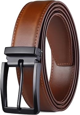 Men's Dress Belt Black Leather Belts for Jeans - Best Deal Finder
