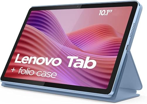 Lenovo Tab Tablet | 10.1 Inch Full HD Display | MediaTek G85 | 4GB RAM | 64GB eMMC | Android 14 | Polar Blue | Includes Clear Protective Case على Amazon.ae - متتبع الأسعار