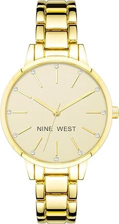 Nine West Women's Crystal Accented Bracelet Watch - Amazon.ae Price Tracker