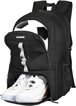 Goloni Youth Soccer Bag,Basketball Bag with Ball Compartment & Shoe Compartment,Backpack for Football Volleyball Basketball على Amazon.ae - متتبع الأسعار