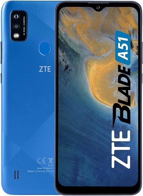 ZTE Blade A51 Dual Sim 2GB RAM 32GB Internal 4G Smartphone, Blue on Amazon.ae - Price Tracker